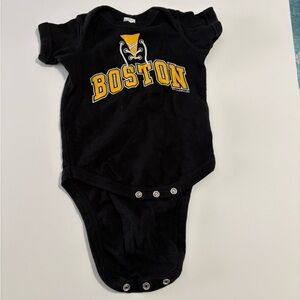 Chowdaheadz Boston hockey rookie jersey onesie 6m infant